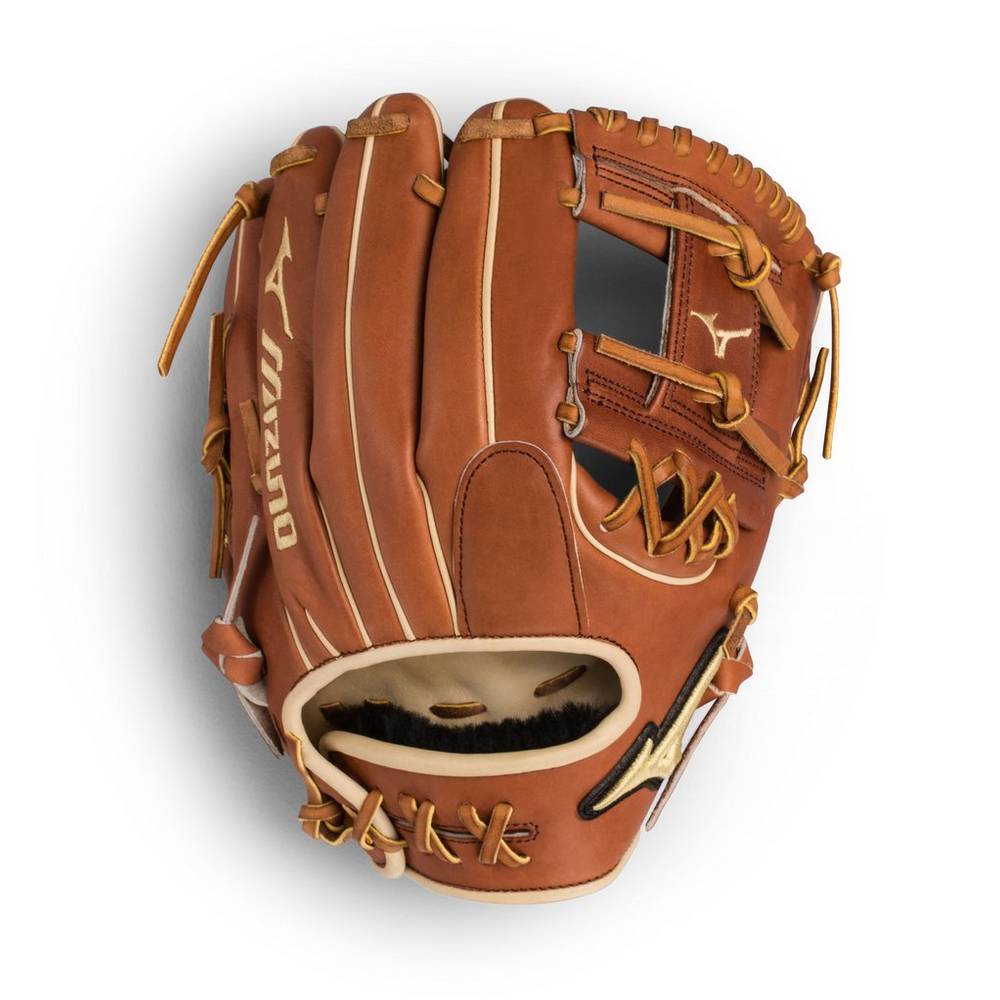 Mizuno Pro Select Infield 11.5" - Regular Pocket Női Kesztyű Barna GSZ312705